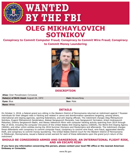 Free Pablo and Fancy Bear: GRU illegal Pavel Rubtsov got a warm welcome home in Moscow by a hacker on the FBI Most Wanted List