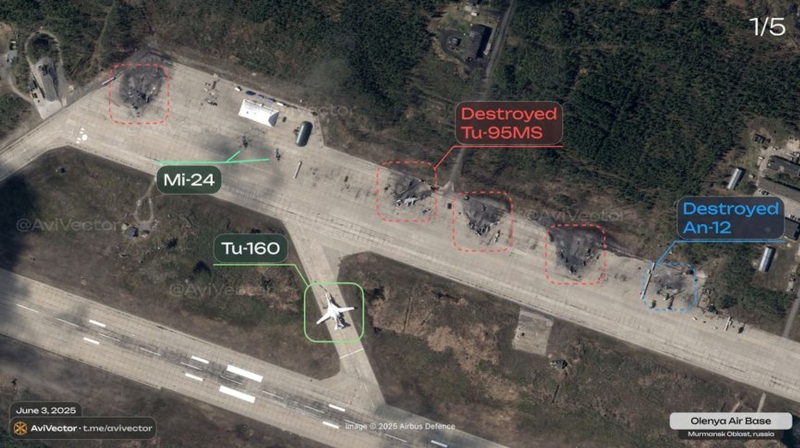 Operation Spiderweb: Satellites confirm 15 destroyed Russian aircraft, drone footage shows up to 23 — most are strategic bombers