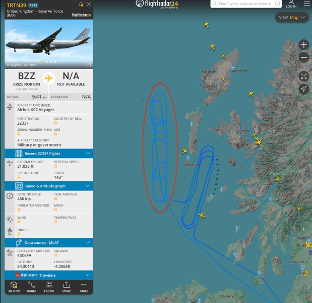 Russian spy ship Yantar uses lasers against Royal Air Force pilots off the coast of Scotland