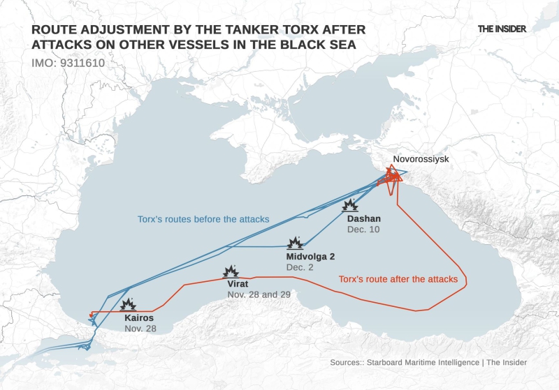 Attacks force Russia&rsquo;s &ldquo;shadow fleet&rdquo; tankers to reroute along Turkey&rsquo;s Black Sea coast