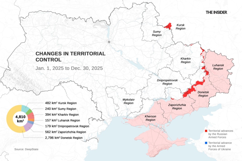 Through the meat grinder: 20 dead per square kilometer and the other Russian military takeaways of 2025