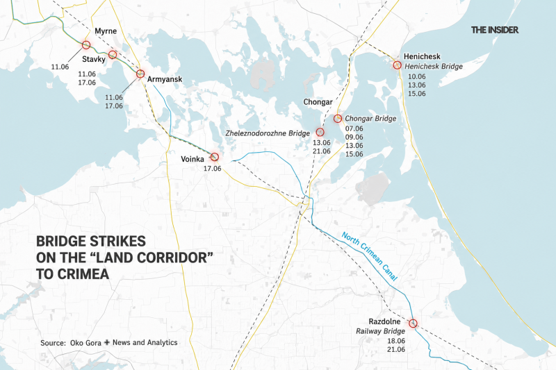 Roads of death: Ukrainian strikes on transport corridors are disrupting Russia&rsquo;s military logistics